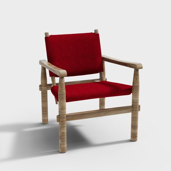 Stylish Low-Poly Chair 3D model for Creative Spaces