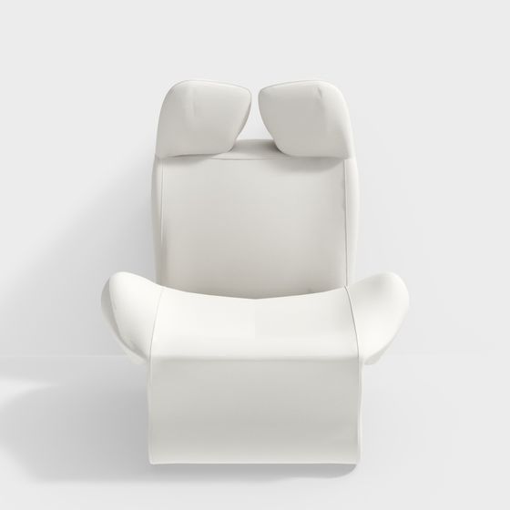 Streamlined Sofa 3D model for Modern Interiors