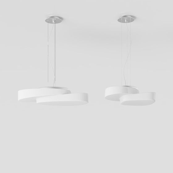 Streamlined Pendant Light 3D model for Modern Design