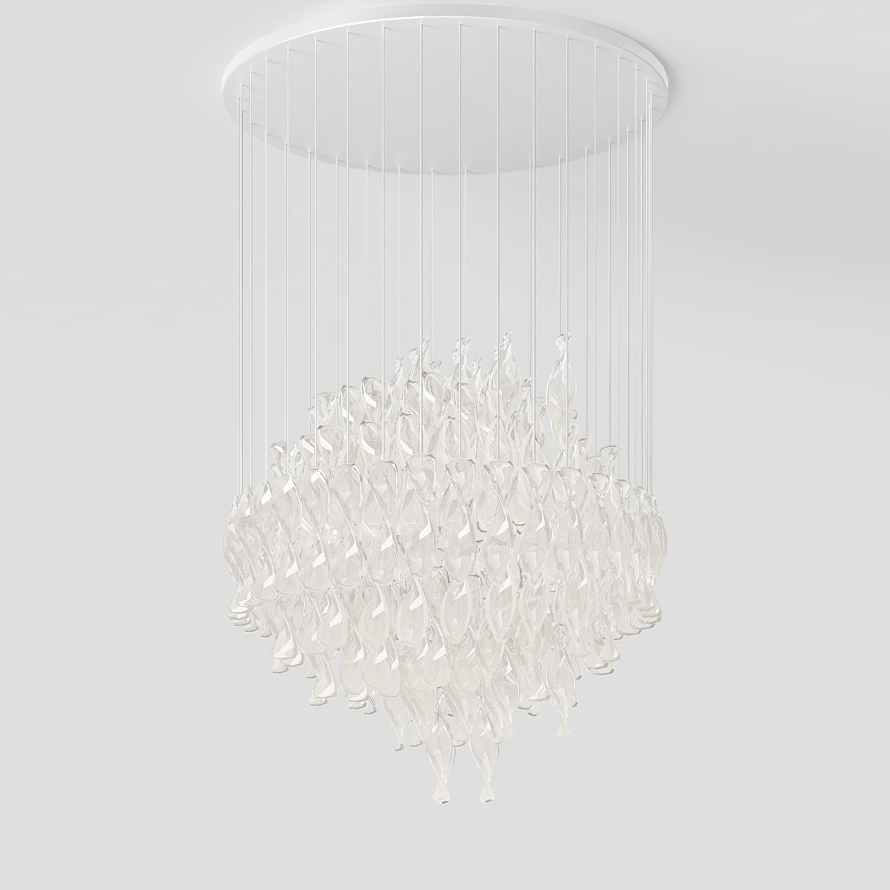 Chùm đèn pha lê hiện đại