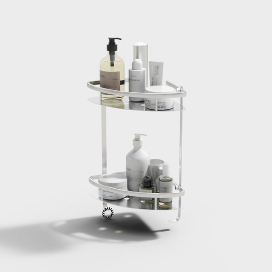 Minimalist Bathroom Shelf 3D model