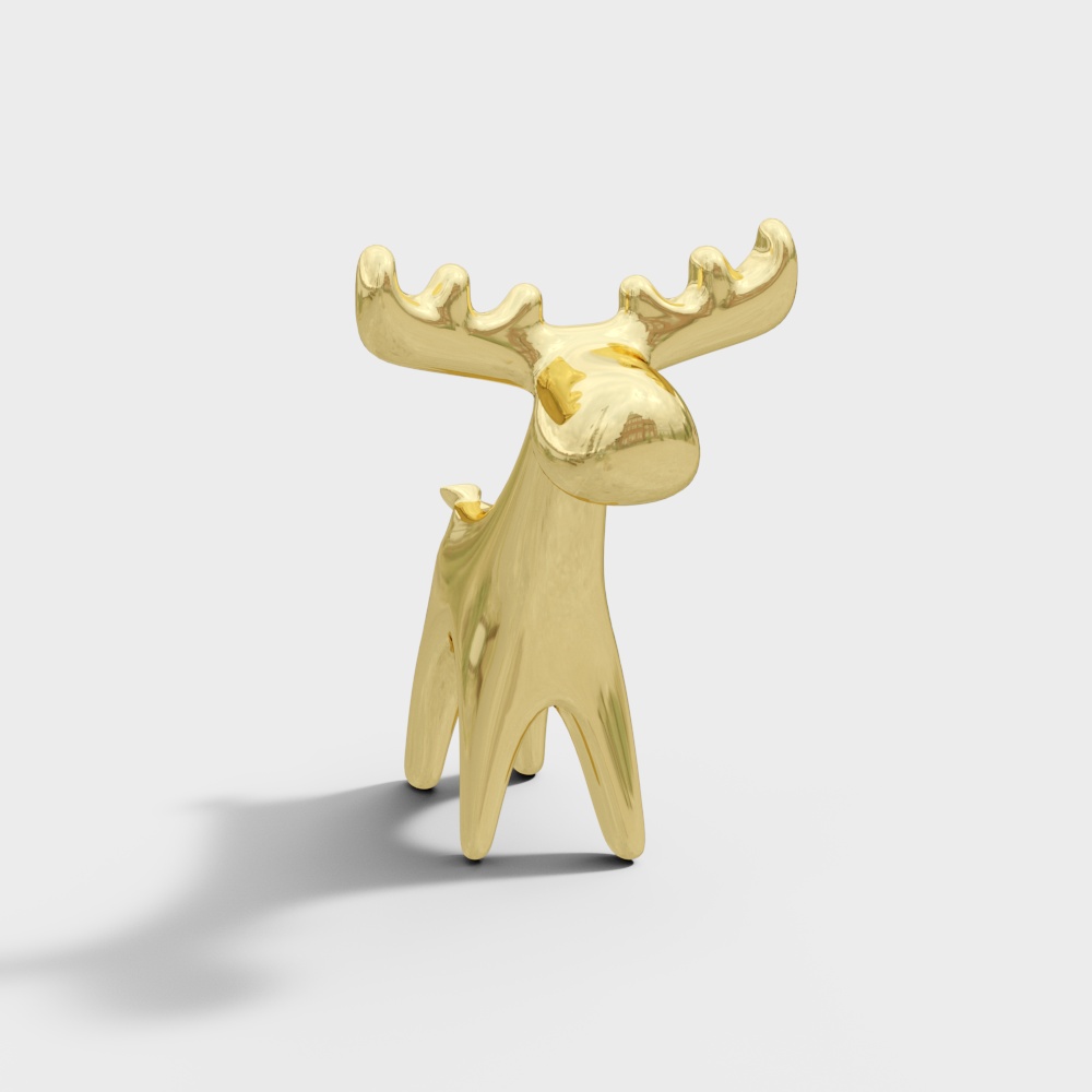 Simple tabletop fawn  decoration