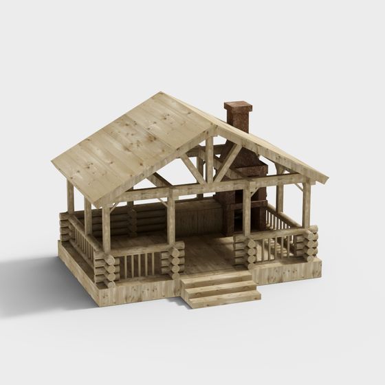 Бревенчатый домик