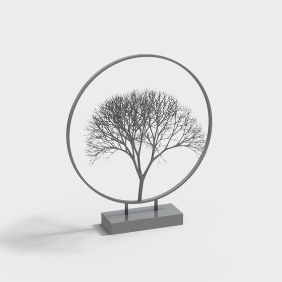 Winter Tree 3D model for Designers and Developers