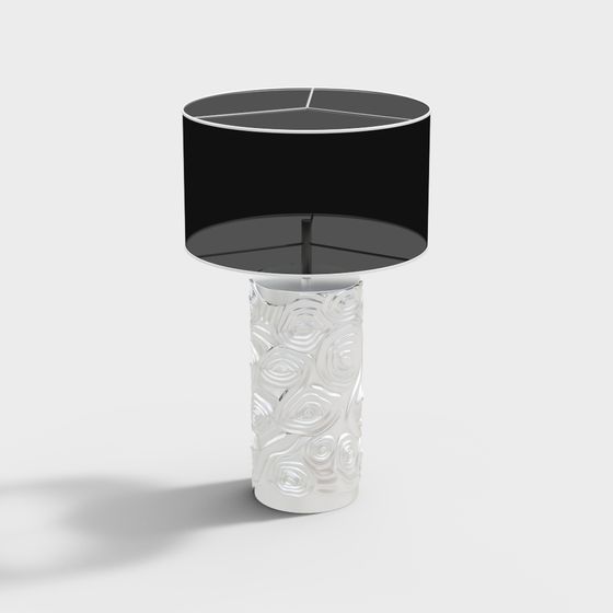 Stylish Low-Poly Table Lamp 3D model for Modern Settings