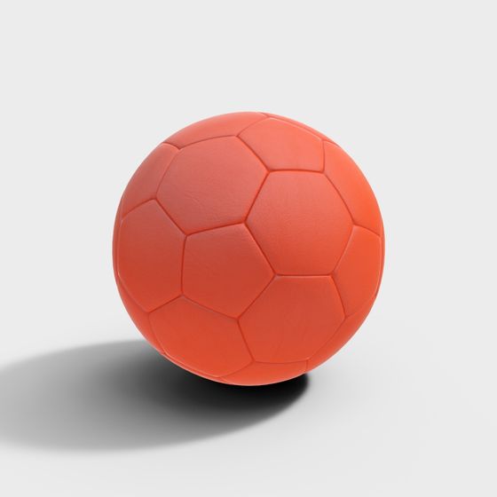 Vibrant Low-Poly Soccer Ball 3D model