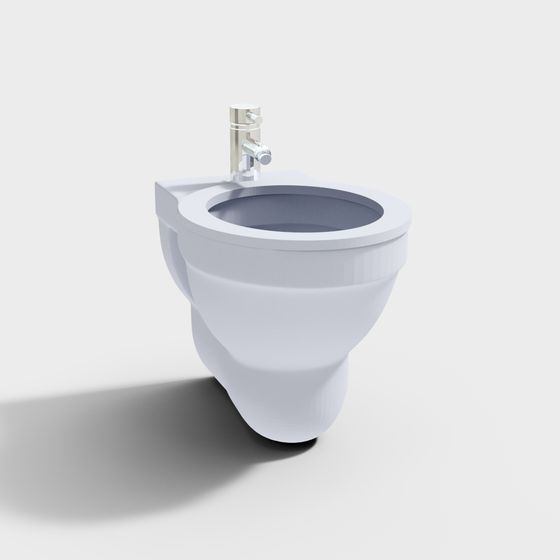 Wall-Hung Toilet 3D Model