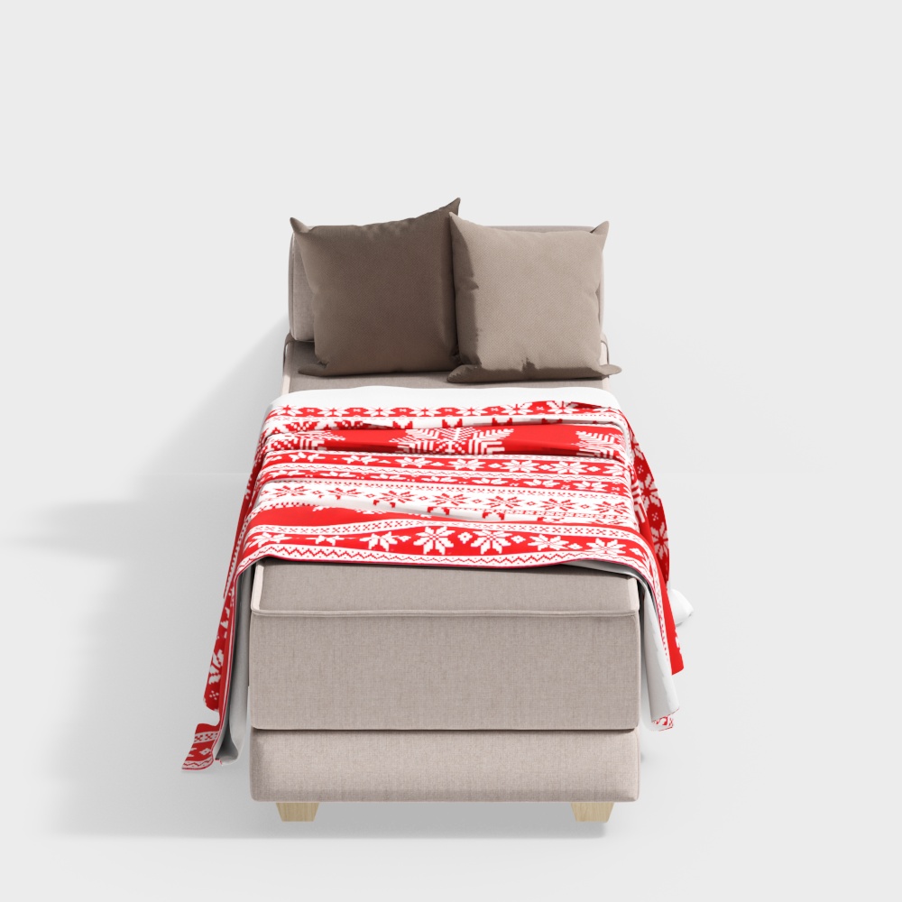 Modern dormitory single bed