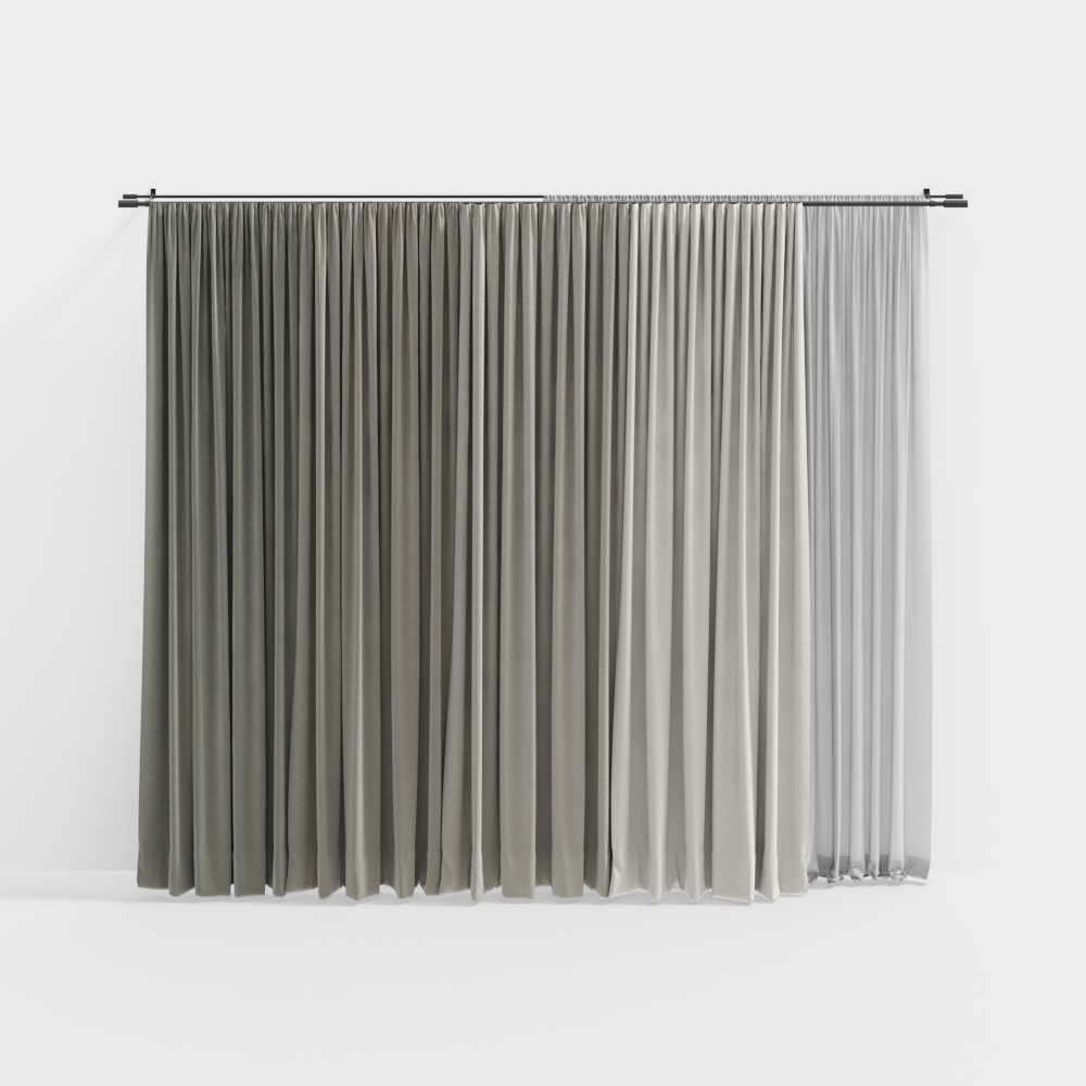 Modern bedroom curtains