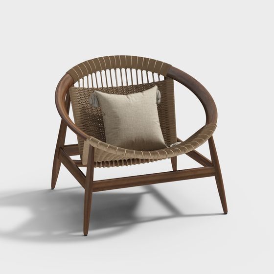 Cozy Woven Chair 3D model
