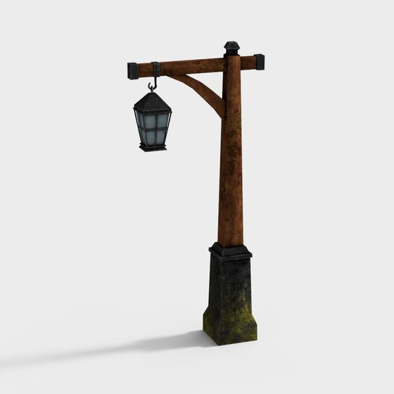 Đèn đường cũ ngoài trời