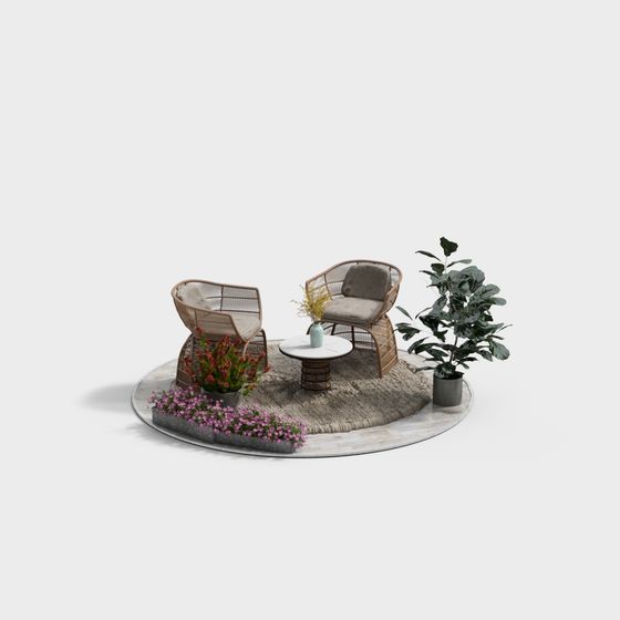 Cozy Garden Retreat 3D model
