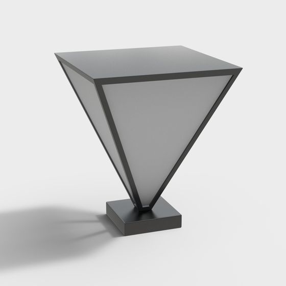 Stylish Pyramid Table Lamp 3D model