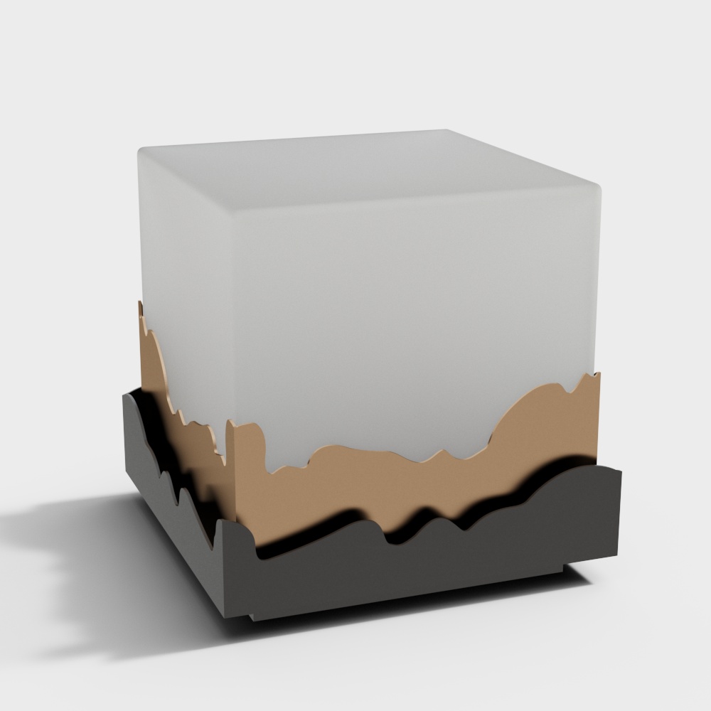 Đèn sàn cảnh quan vuông nhỏ hiện đại