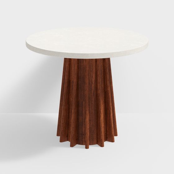 Elegant Round Table 3D model