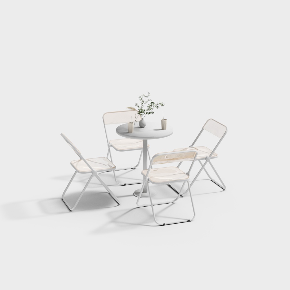 Modern casual table and chair combination