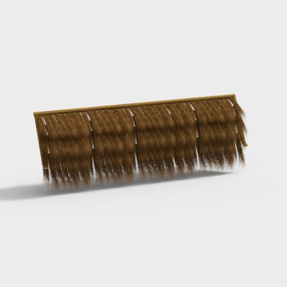 Detailed Low-Poly Thatch Roof 3D model for Creative Projects