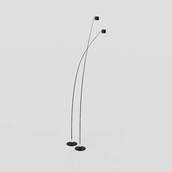 Stylish Floor Lamp 3D model for Contemporary Spaces