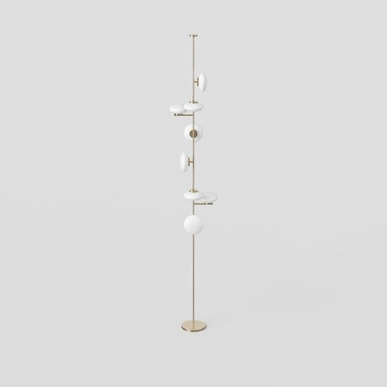 Elegant Minimalist 3D Lamp Model for Modern Spaces