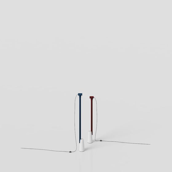 Low Poly Futuristic Lamp 3D model