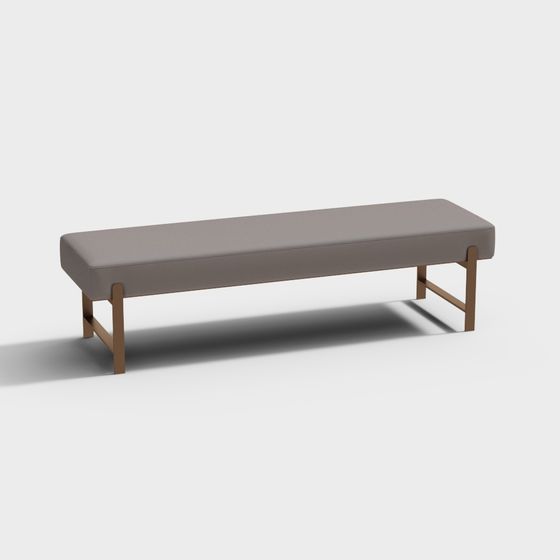 Urban Bench 3D model for Modern Design