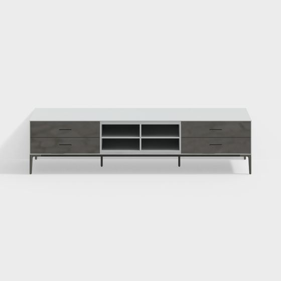 Stylish Modern TV Stand 3D model