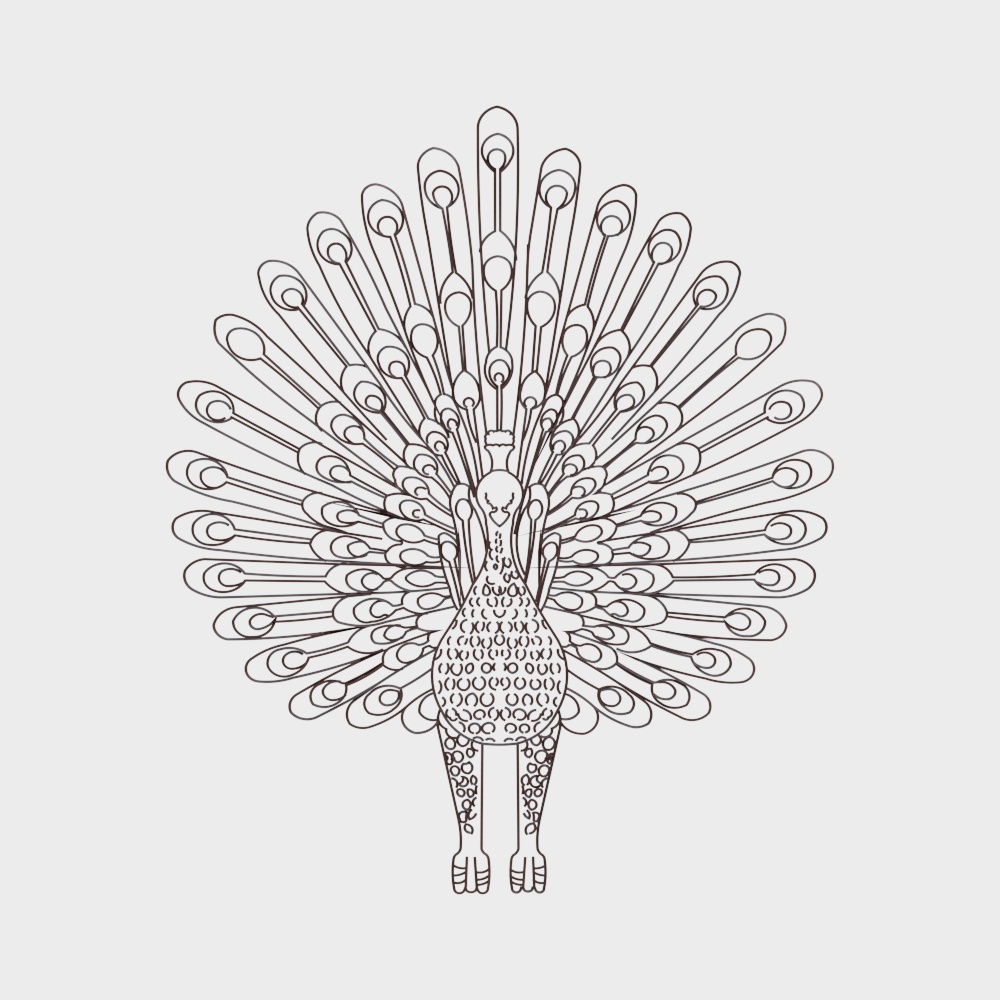 Southeast Asian iron wall decoration