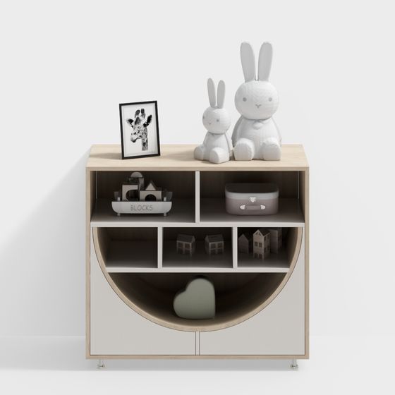 Children's Storage Cabinet 3D Model