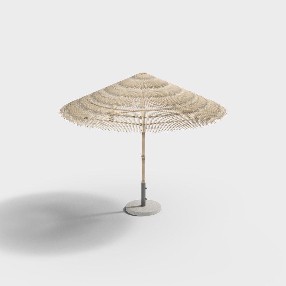 Rattan parasol