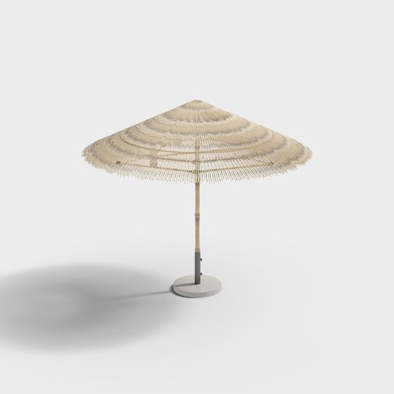 Elegant Japanese Umbrella 3D model