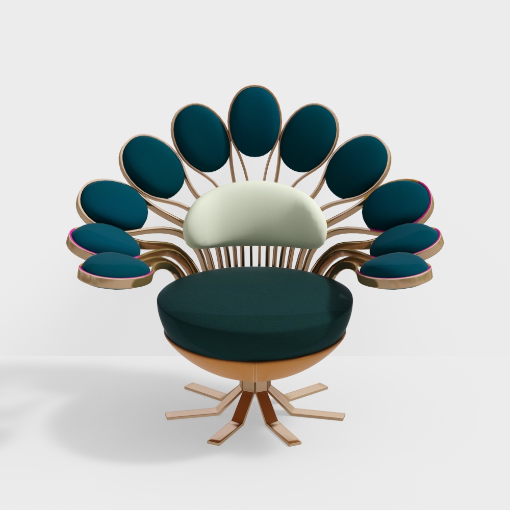 Postmodern peacock single sofa