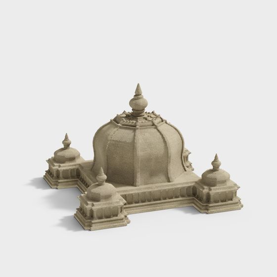 Dreamy Desert Palace 3D model