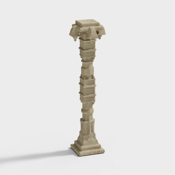 Classical Roman Column 3D model