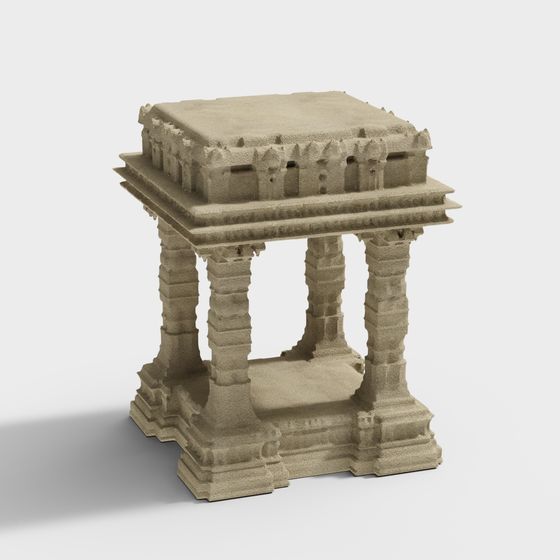Mystical Roman Colonnade 3D model