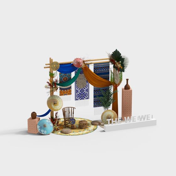 Boho Archway 3D model