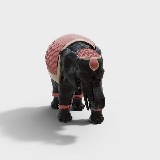 Mechanical Elephant 3D model in Futuristic Forest