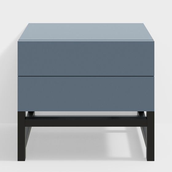 Stylish Nightstand 3D model for Contemporary Interiors