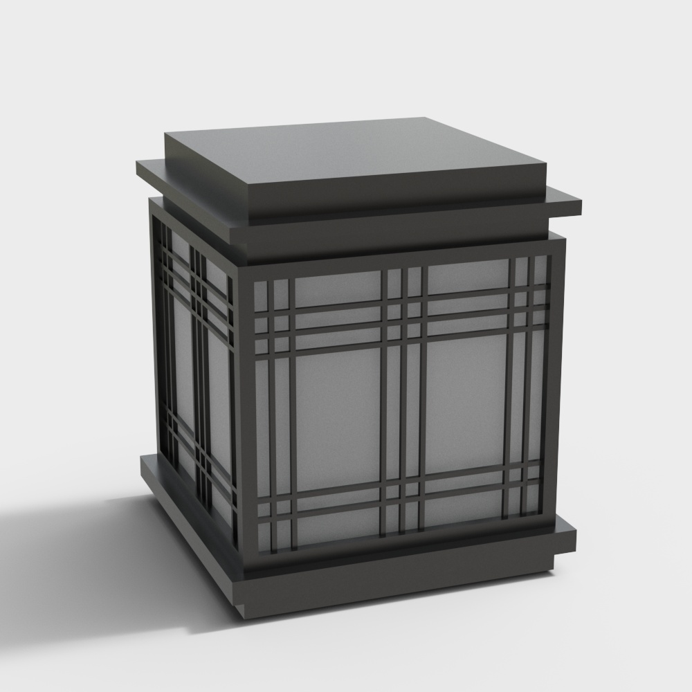 현대 야외 잔디 가로등