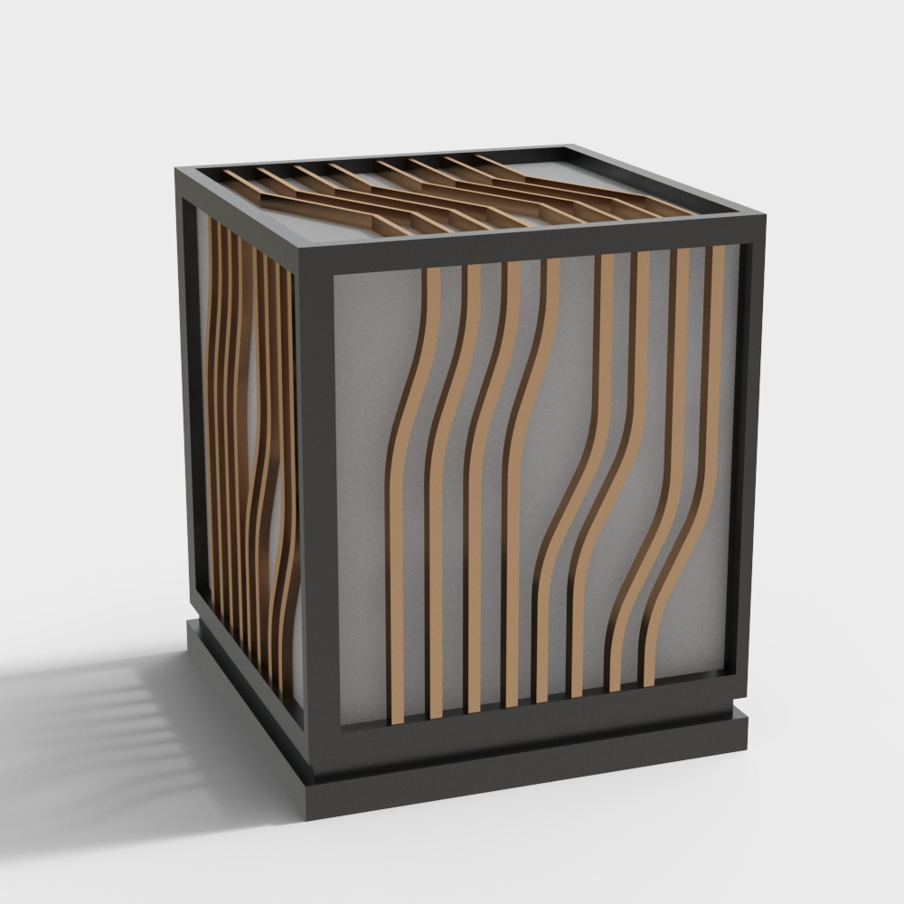 Éclairage de rue de pelouse d'extérieur moderne