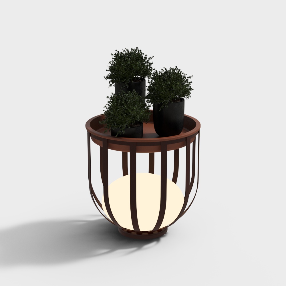 Modern outdoor green landscape lights