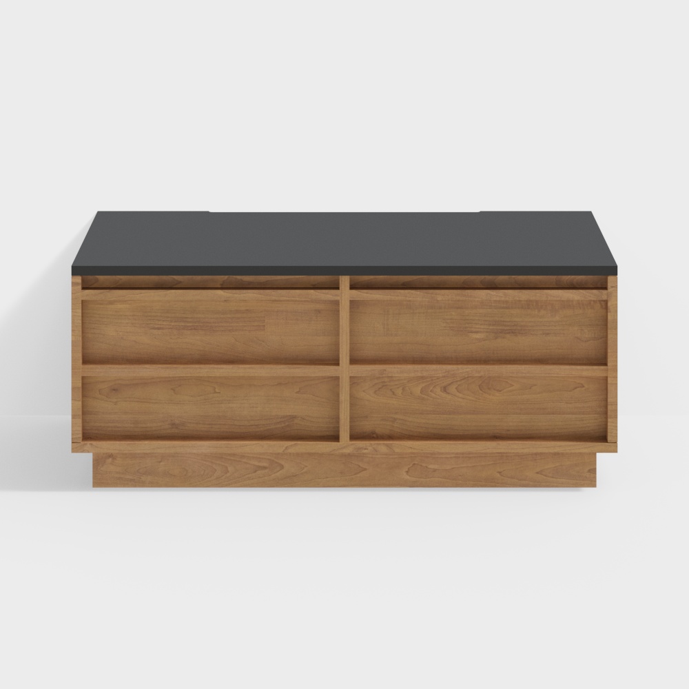 Fan House Furniture   Medieval TV Cabinet Extension Dock  1100  Cherry wood