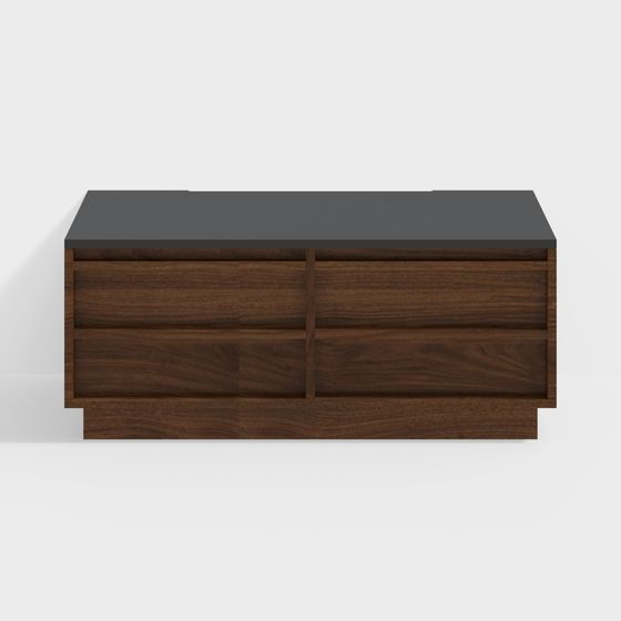 Mid-Century Modern Dresser 3D Model for Creative Use