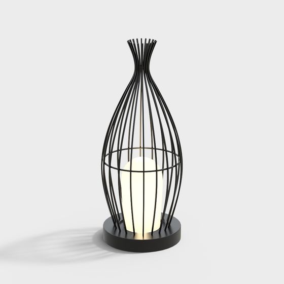Modern Aesthetic 3D Model Lamp Design