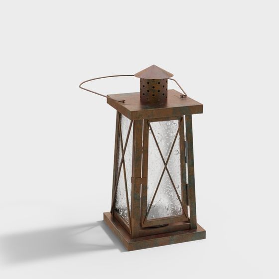 Vintage Style Lantern 3D model