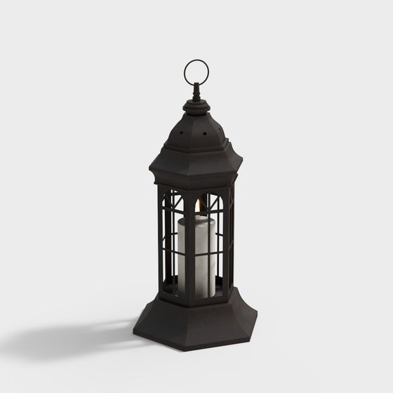 Vintage Lantern 3D model with Unique Design