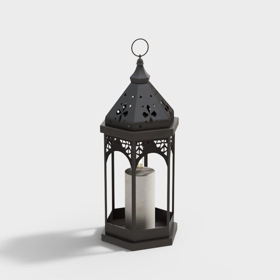 Vintage Candle Holder 3D Model