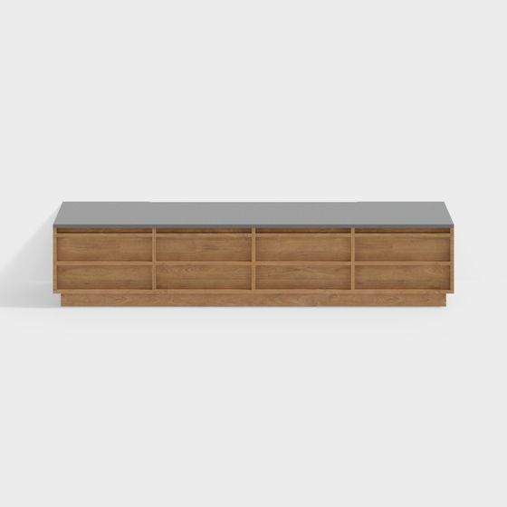 Modern Minimalist TV Cabinet 3D Model