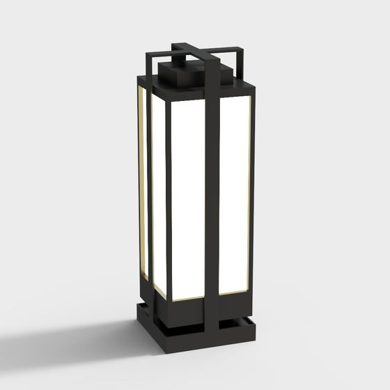 Stylish Low Poly Lantern 3D Model for Modern Spaces