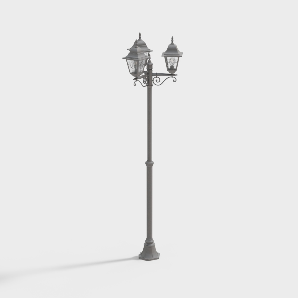 Vintage Street Lamp 3D model