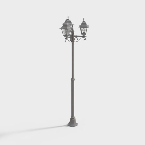 Vintage Street Lamp 3D model